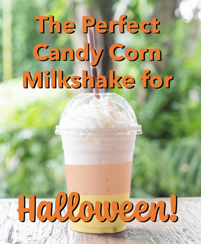 The Perfect Candy Corn Milkshake for Halloween!