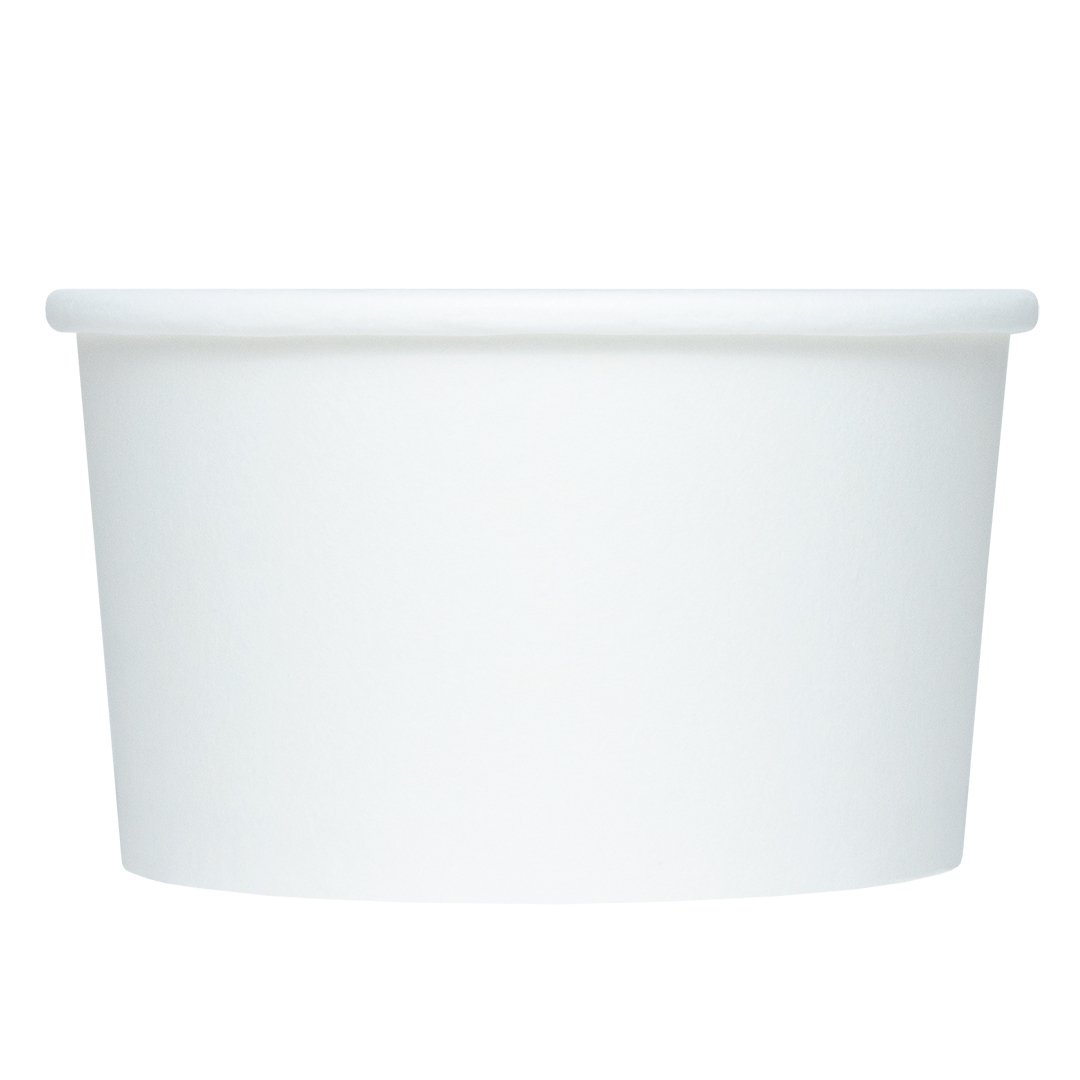 UNIQ® 4 oz White Eco-Friendly Compostable Ice Cream Cups
