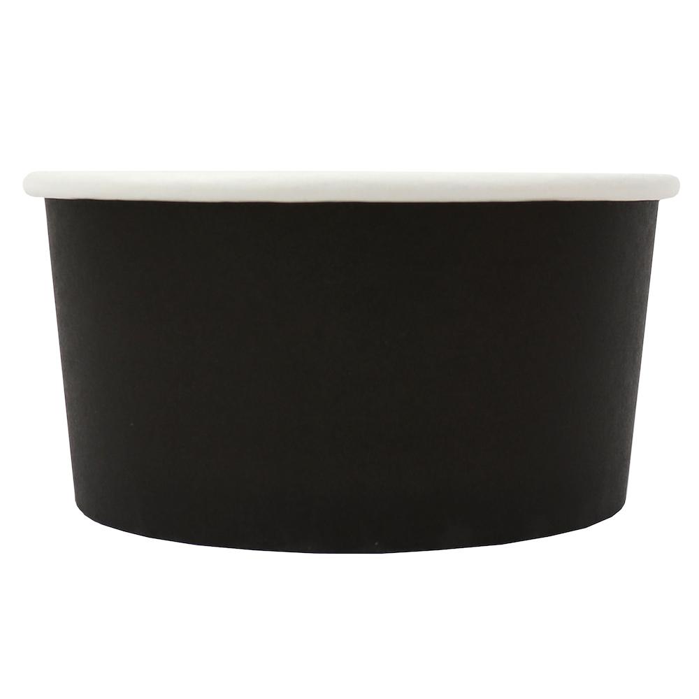 UNIQ® 6 oz Black Eco-Friendly Compostable Ice Cream Cups