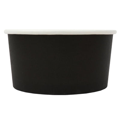 UNIQ® 6 oz Black Eco-Friendly Compostable Ice Cream Cups
