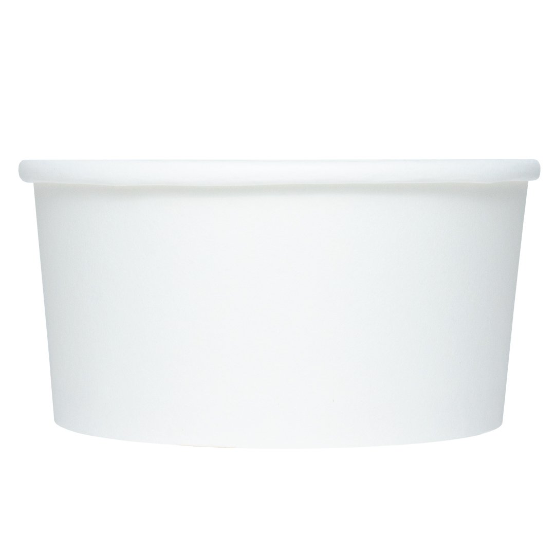 UNIQ® 6 oz White Eco-Friendly Compostable Ice Cream Cups