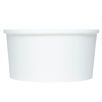UNIQ® 6 oz White Eco-Friendly Compostable Ice Cream Cups