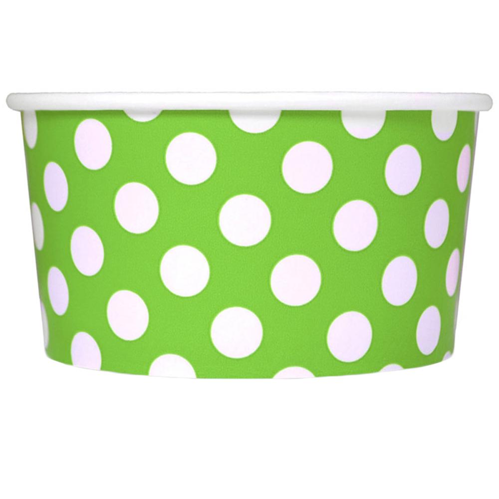 UNIQ® 6 oz Green Polka Dotty Ice Cream Cups