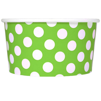 UNIQ® 6 oz Green Polka Dotty Ice Cream Cups