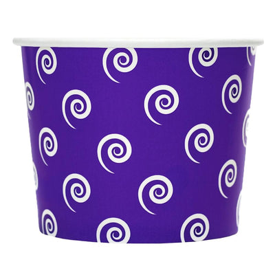 UNIQ® 12 oz Purple Swirls and Twirls Ice Cream Cups