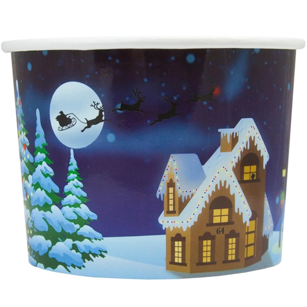 UNIQ® 8 oz Santa Claus is Coming Ice Cream Cups