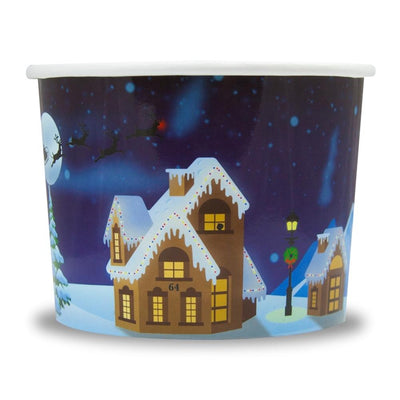 UNIQ® 8 oz Santa Claus is Coming Ice Cream Cups