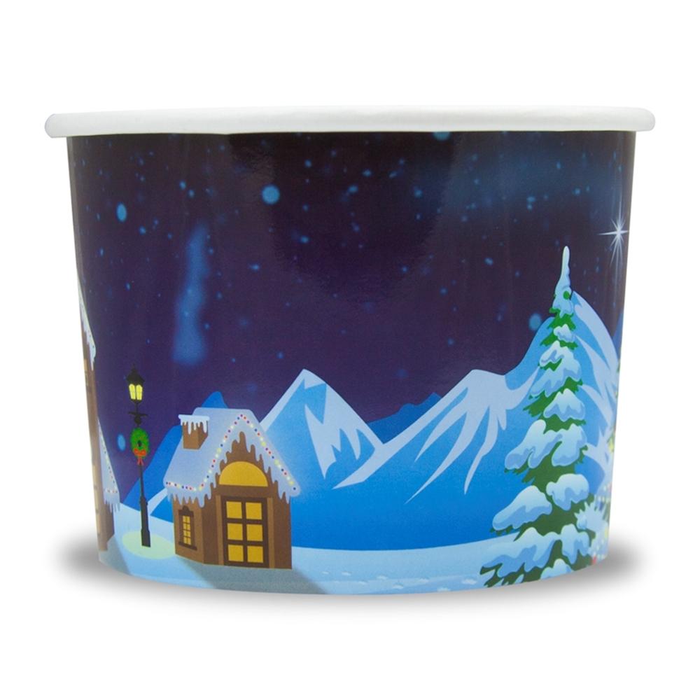 UNIQ® 8 oz Santa Claus is Coming Ice Cream Cups