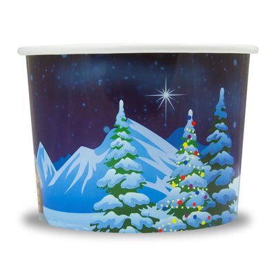 UNIQ® 8 oz Santa Claus is Coming Ice Cream Cups