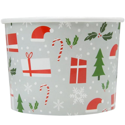 UNIQ® 12 oz Happy Holidays Ice Cream Cups