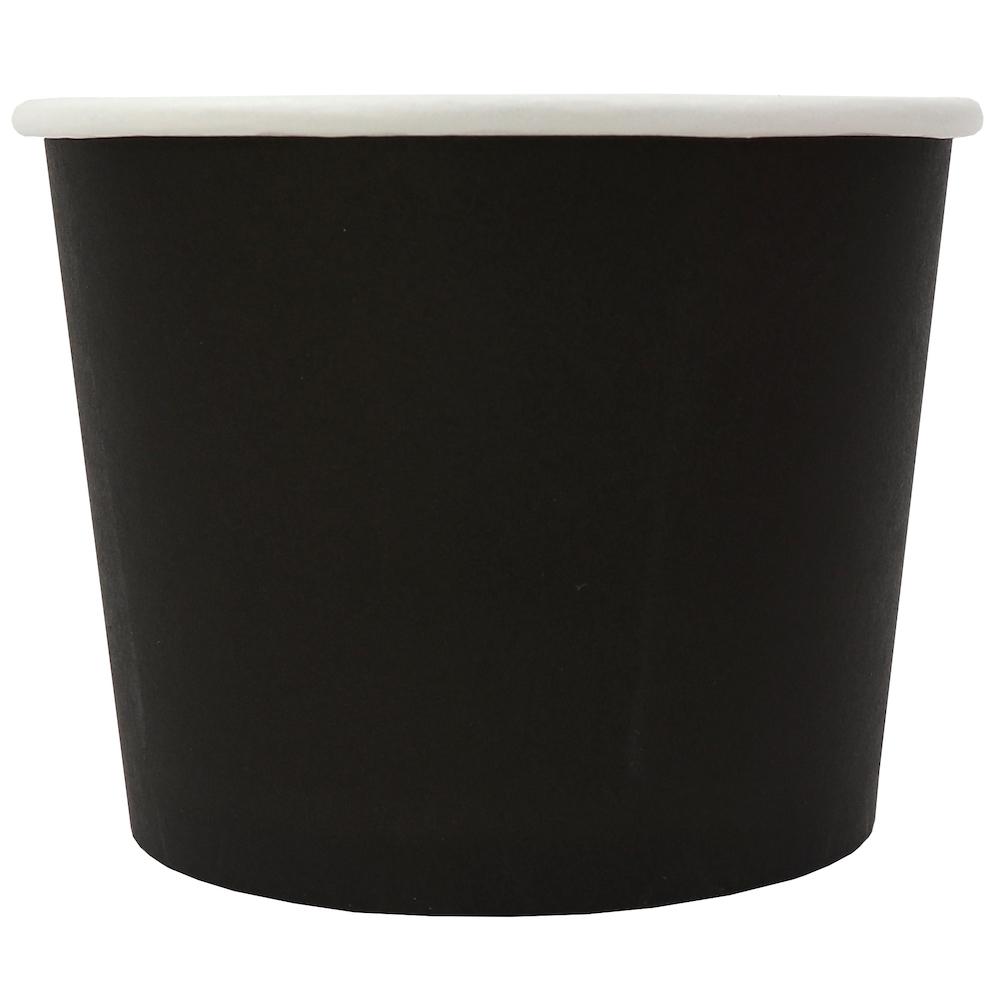 UNIQ® 12 oz Black Eco-Friendly Compostable Ice Cream Cups