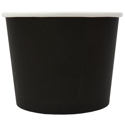 UNIQ® 12 oz Black Eco-Friendly Compostable Ice Cream Cups