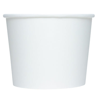 UNIQ® 12 oz White Eco-Friendly Compostable Ice Cream Cups