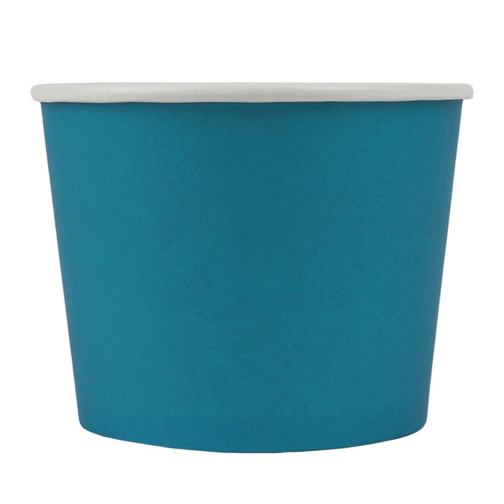 UNIQ® 12 oz Blue Eco-Friendly Compostable Ice Cream Cups