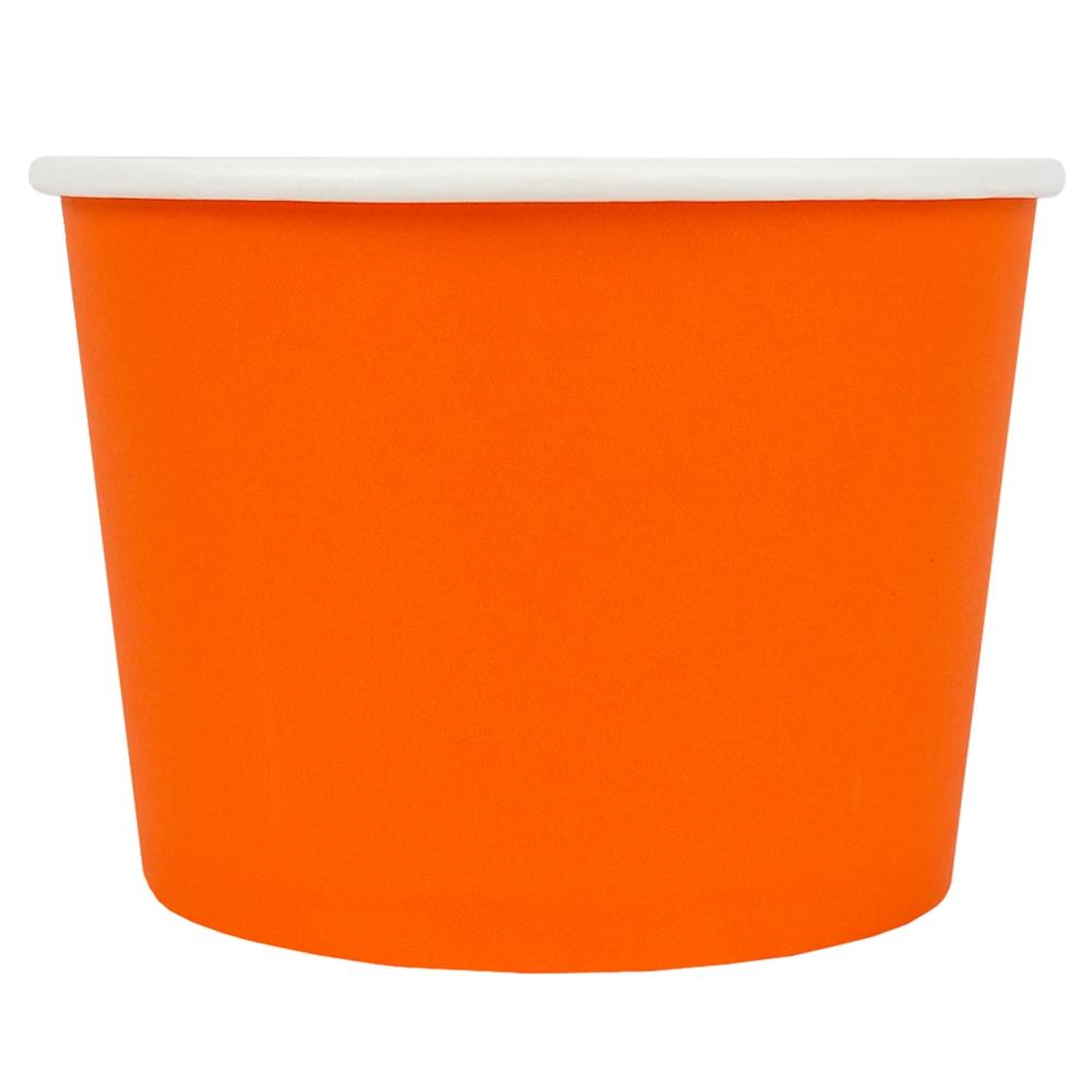 UNIQ® 12 oz Orange Eco-Friendly Compostable Ice Cream Cups