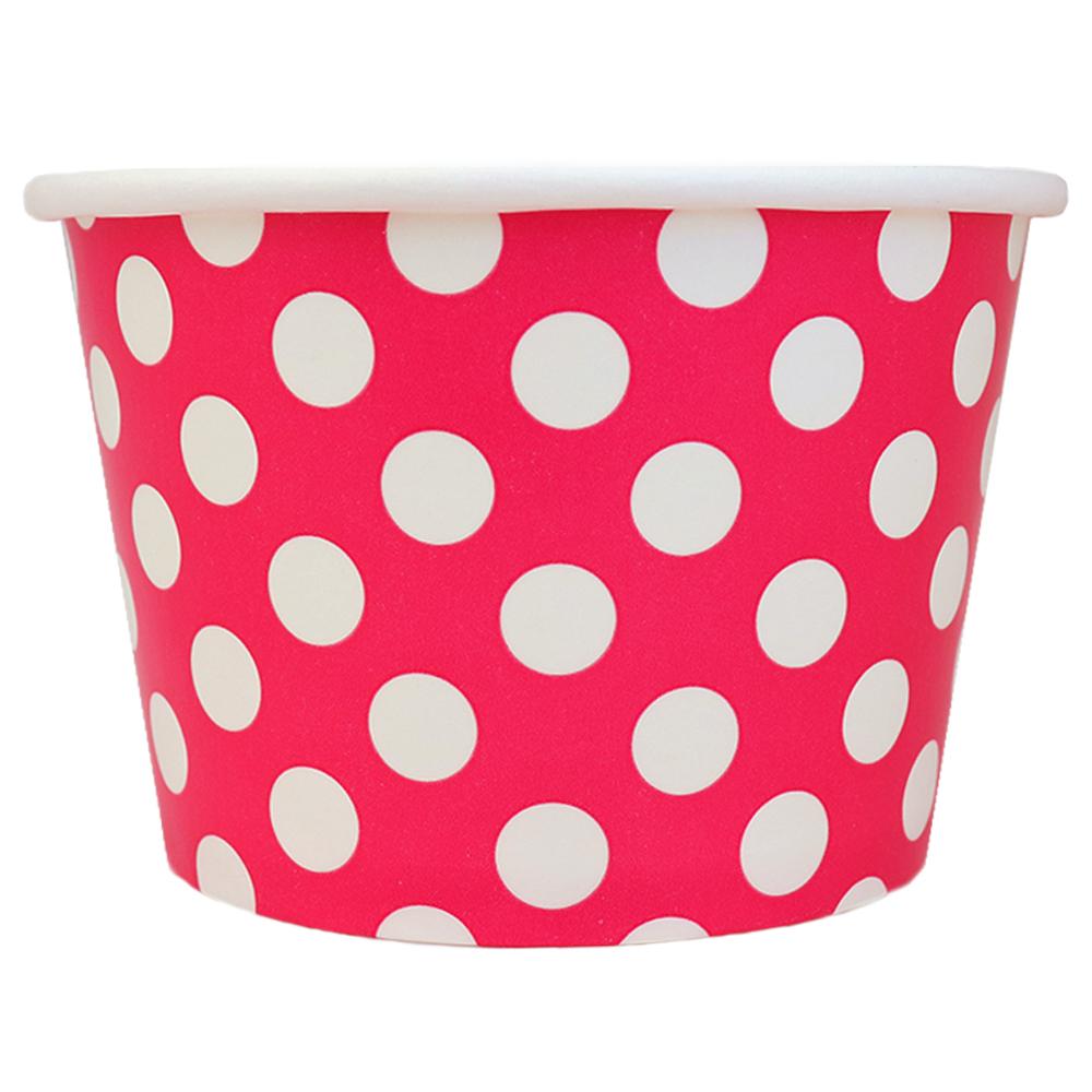 UNIQ® 12 oz Pink Polka Dotty Ice Cream Cups