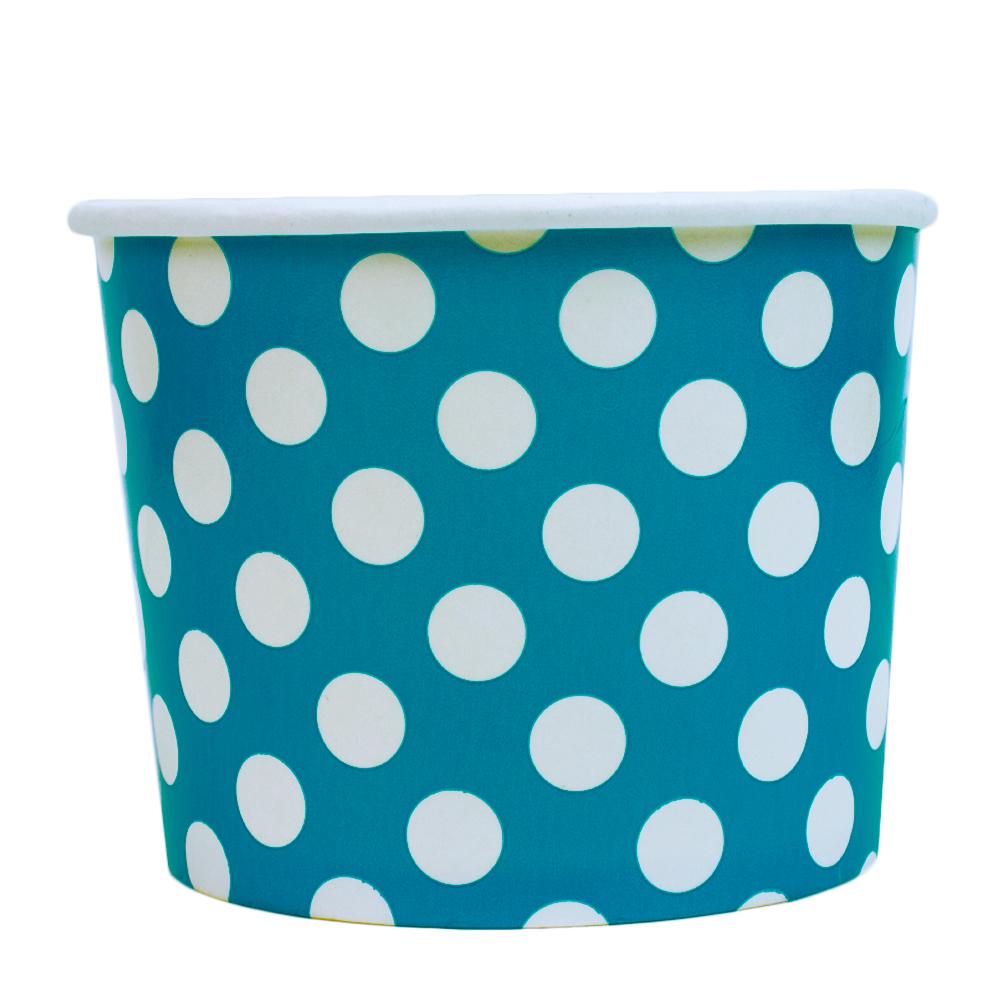 UNIQ® 12 oz Blue Polka Dotty Ice Cream Cups