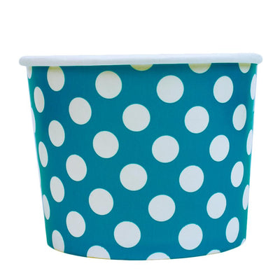 UNIQ® 12 oz Blue Polka Dotty Ice Cream Cups