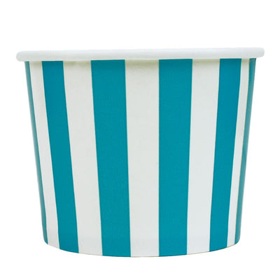 UNIQ® 12 oz Blue Striped Madness Ice Cream Cups