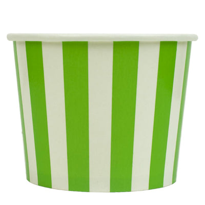UNIQ® 12 oz Green Striped Madness Ice Cream Cups