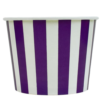 UNIQ® 12 oz Purple Striped Madness Ice Cream Cups