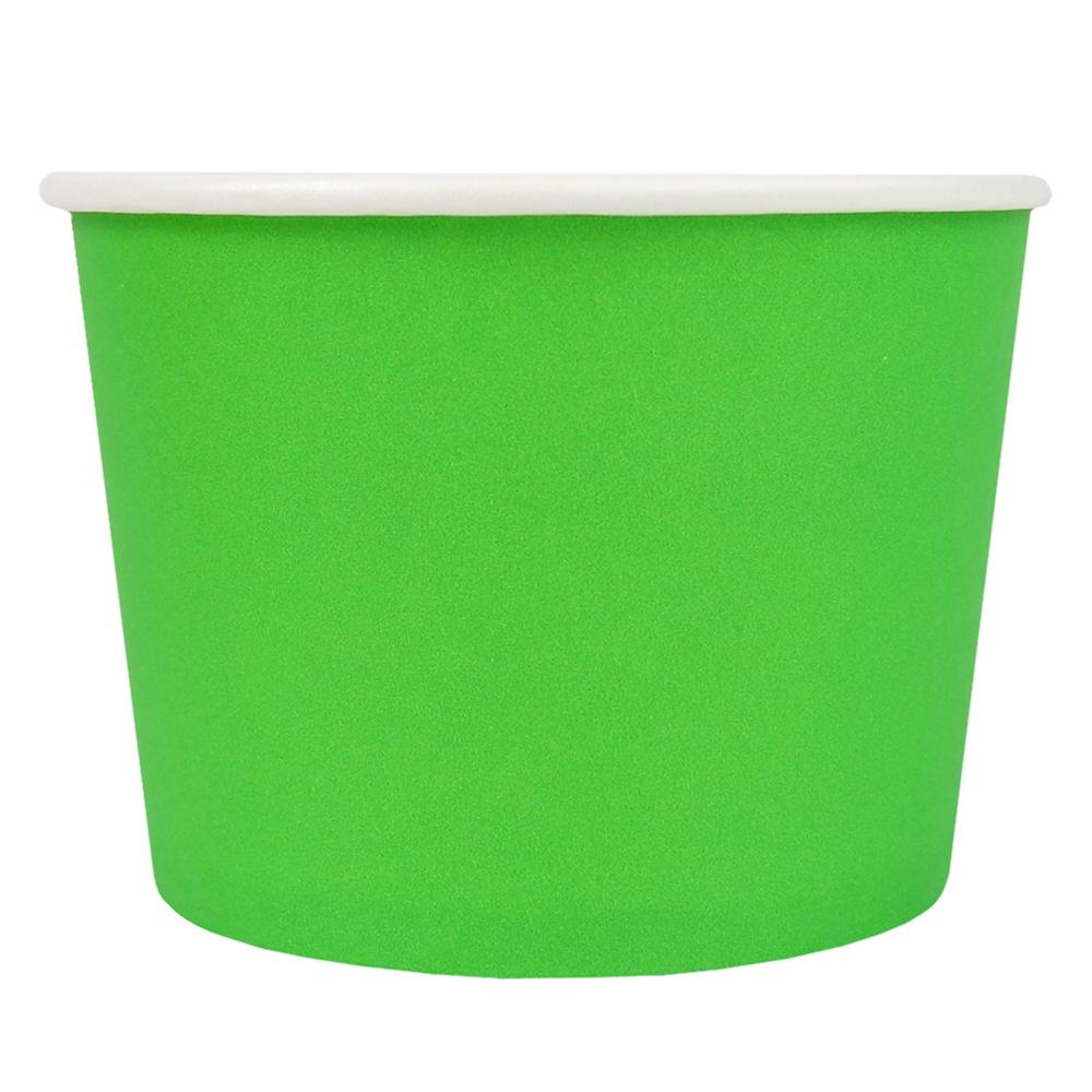 UNIQ® 12 oz Green Eco-Friendly Compostable Ice Cream Cups