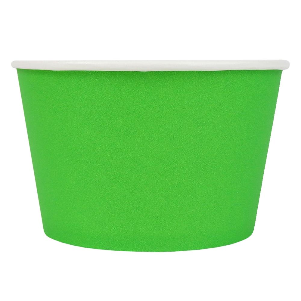 UNIQ® 8 oz Green Eco-Friendly Compostable Ice Cream Cups