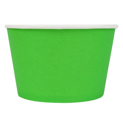 UNIQ® 8 oz Green Eco-Friendly Compostable Ice Cream Cups