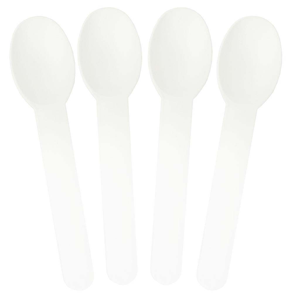 UNIQ® White Heavy Duty Ice Cream Spoons