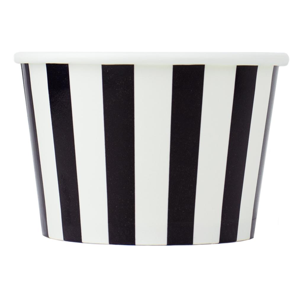 8 oz Paper Ice Cream Cups, Bowls, Dessert, Disposable, Colorful