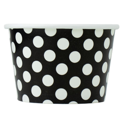 8 oz Paper Ice Cream Cups, Bowls, Dessert, Disposable, Colorful