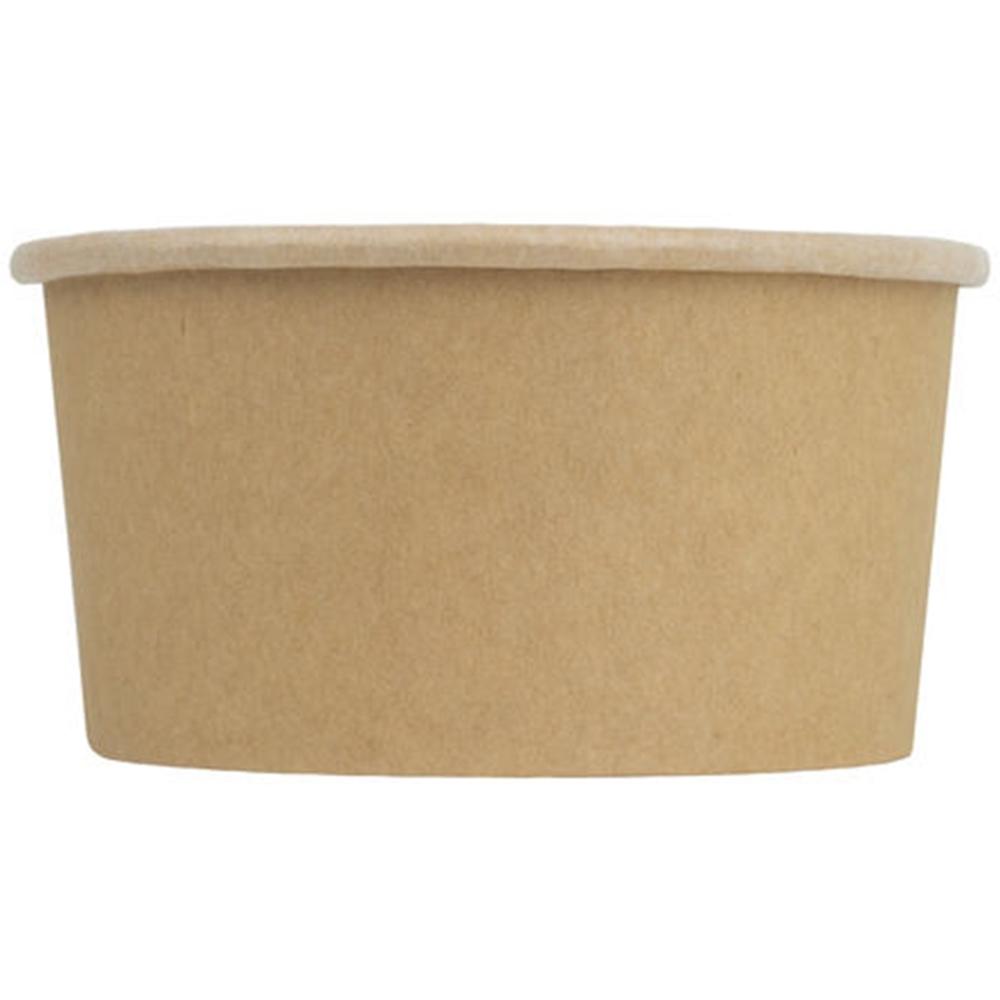 UNIQ® 6 oz Kraft Compostable Ice Cream Cups