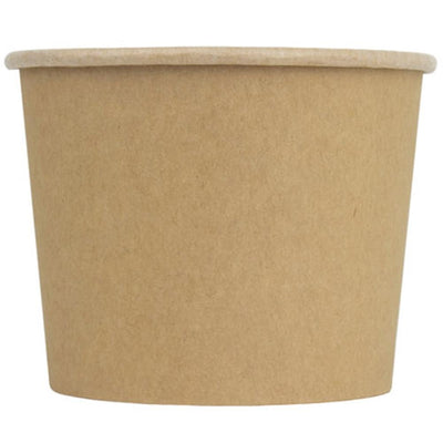 UNIQ® 12 oz Kraft Compostable Ice Cream Cups