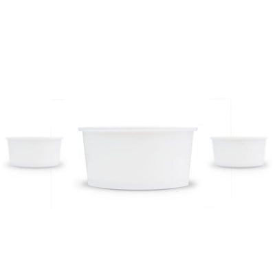 UNIQ® 6 oz White Ice Cream Cups