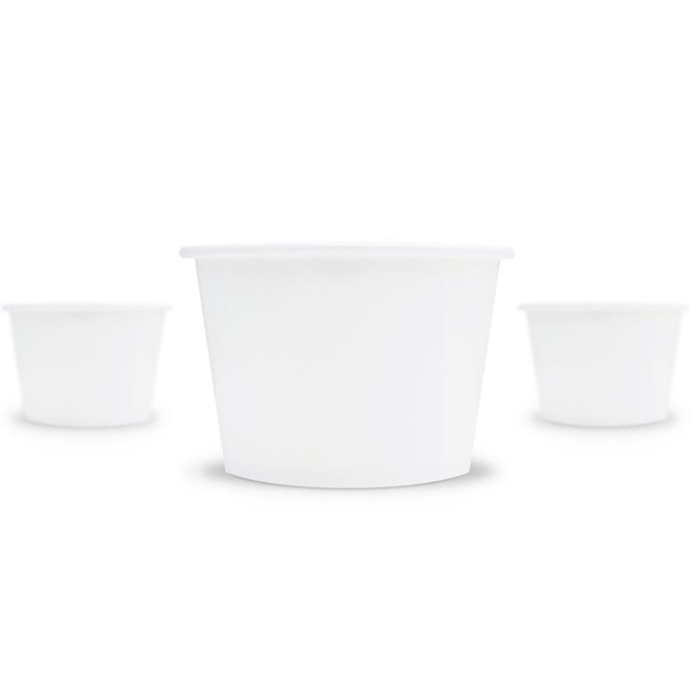 UNIQ® 8 oz White Ice Cream Cups