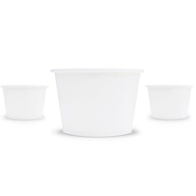 UNIQ® 8 oz White Ice Cream Cups