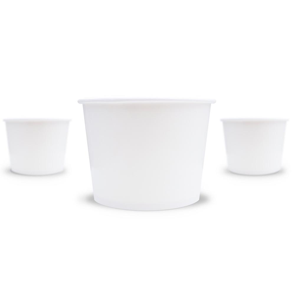 UNIQ® 16 oz White Ice Cream Cups