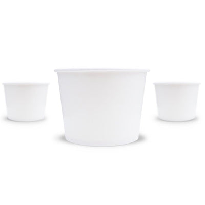 UNIQ® 16 oz White Ice Cream Cups