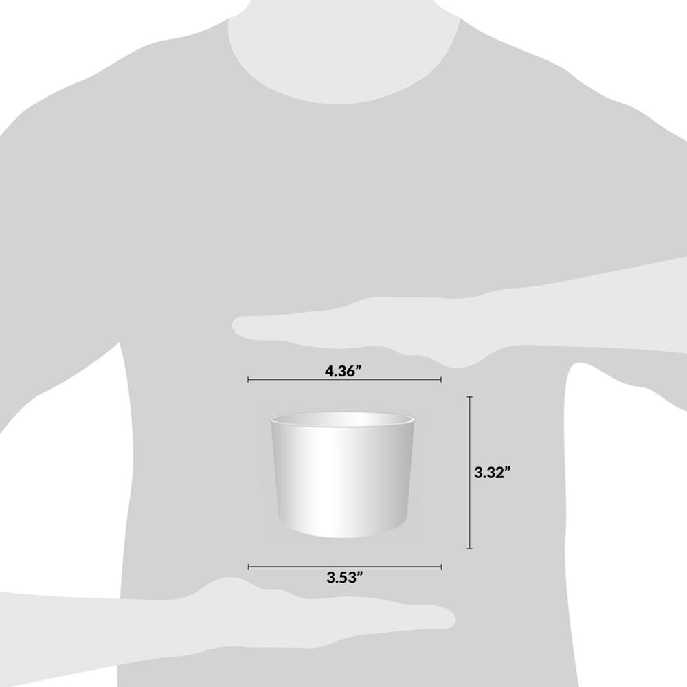 UNIQ® 16 oz White Ice Cream Cups