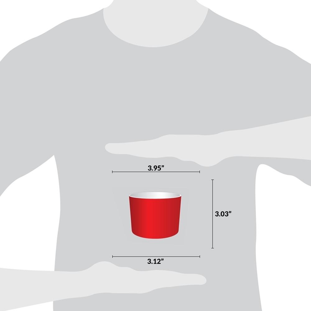 UNIQ® 12 oz Red Ice Cream Cups