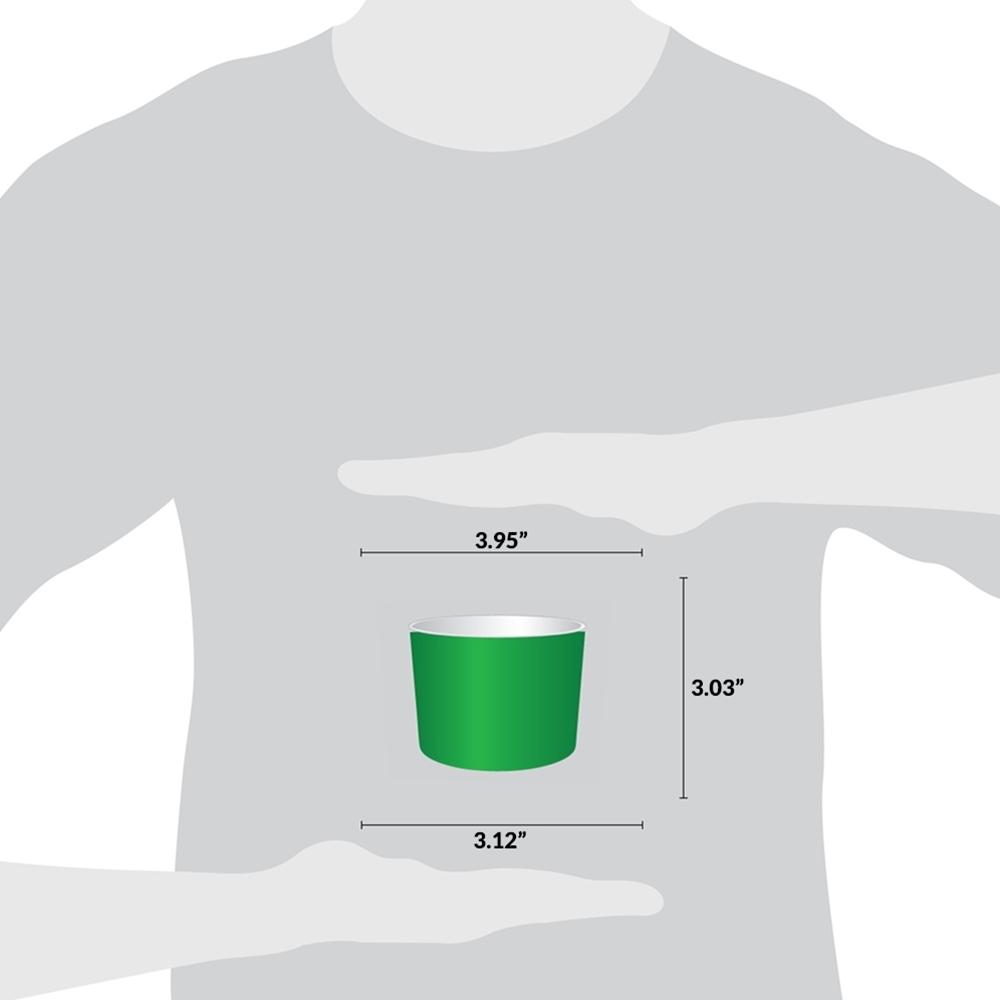 UNIQ® 12 oz Green Ice Cream Cups