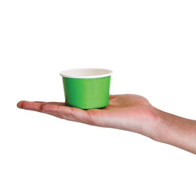 UNIQ® 4 oz Green Ice Cream Cups