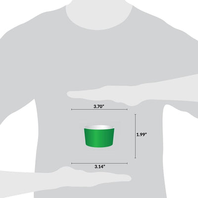 UNIQ® 6 oz Green Ice Cream Cups