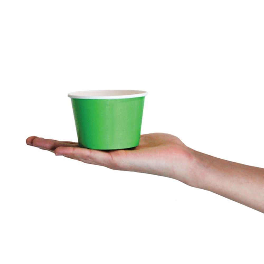 UNIQ® 8 oz Green Ice Cream Cups
