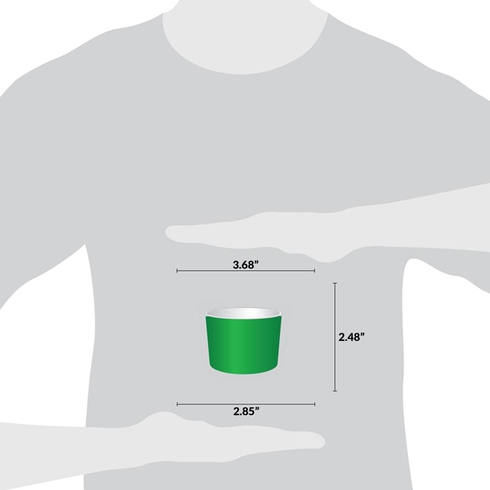 UNIQ® 8 oz Green Ice Cream Cups
