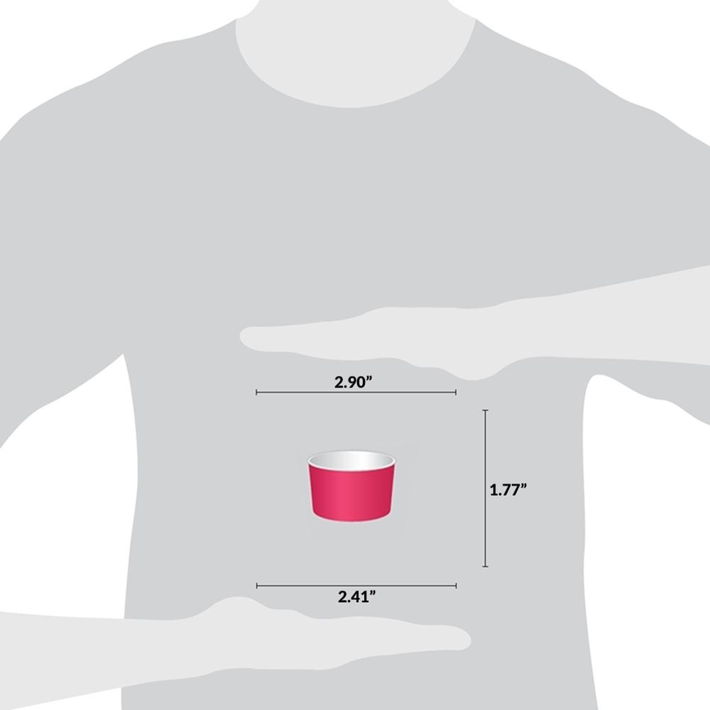 UNIQ® 4 oz Pink Eco-Friendly Compostable Ice Cream Cups