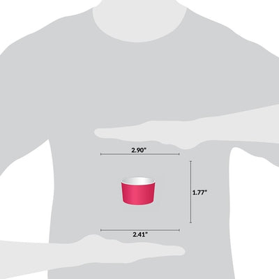 UNIQ® 4 oz Pink Eco-Friendly Compostable Ice Cream Cups