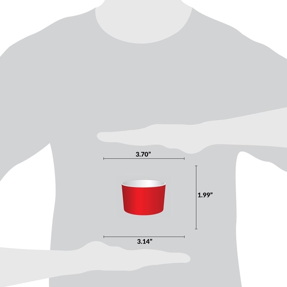 UNIQ® 6 oz Red Eco-Friendly Compostable Ice Cream Cups