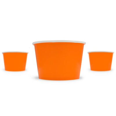 UNIQ® 8 oz Orange Ice Cream Cups