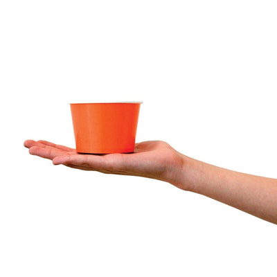 UNIQ® 8 oz Orange Ice Cream Cups